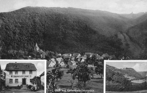 Kellenbach/Hunsrück Metzgerei Lützelsoon, Panorama ngl 197.378