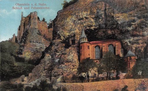 Oberstein a. d. Nahe Schloß und Felsenkirche ngl 197.395