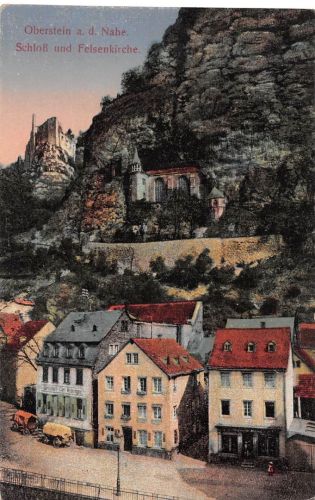 Oberstein a. d. Nahe Schloß und Felsenkirche ngl 197.396
