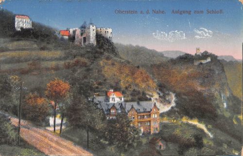 Oberstein a. d. Nahe Aufgang zum Schloß ngl 197.405