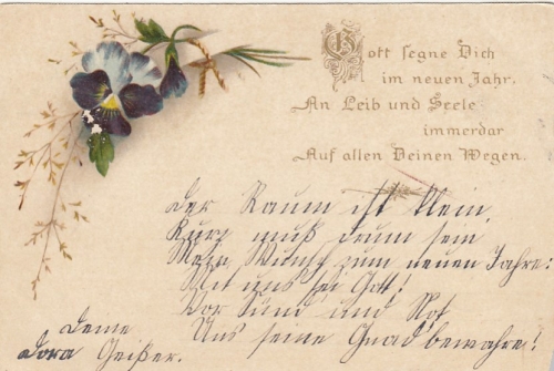 Neujahr-Wünsche: Gott segne Dich im neuen Jahr ... gl1901 E8202