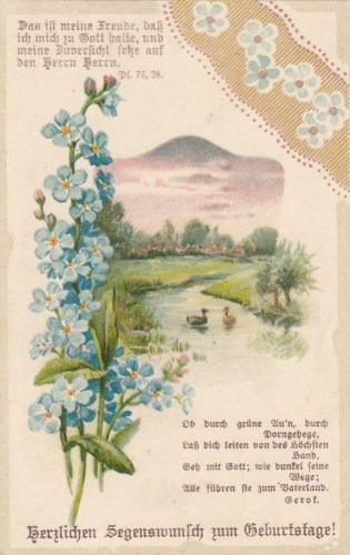Geburtstag-Wünsche mit Text Psalm 73,28 ngl E8213