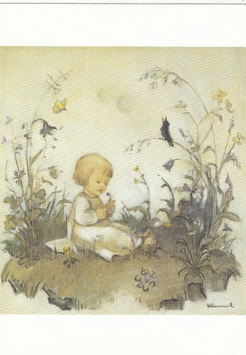 Hummel, Kind auf der Blumenwiese, Nr. 804 ngl E8848