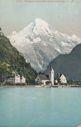 Vierwaldstättersee mit Flüelen und Bristenstock gl1907 E8983