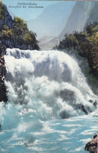 Gotthardbahn: Reussfall bei Goeschenen glum 1920? E9022