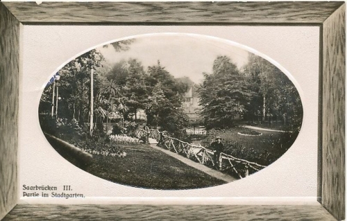 Saarbrücken Partie im Stadtgarten gl1909 131.052
