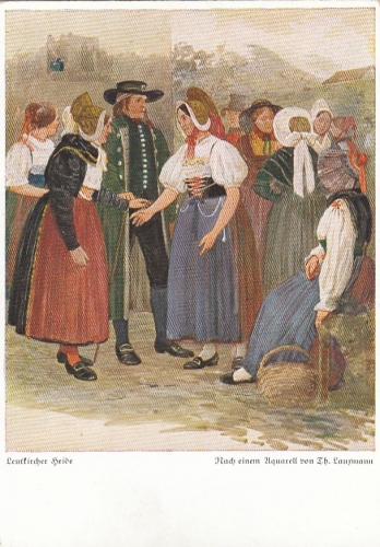 Leutkirch, Leutkircher Heide, Schwäbische Volkstrachten ngl E9784