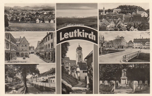 Leutkirch, Mehrbildkarte gl1953? F0084