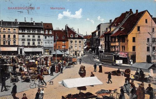 Saarbrücken Marktplatz feldpgl1916 197.516