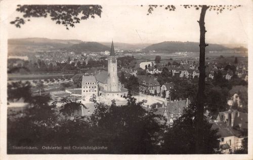Saarbrücken Ostviertel mit Christkönigbrücke ngl 197.520