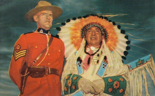 Indien Chief and Royal Canadian Mounted Police ngl F0478