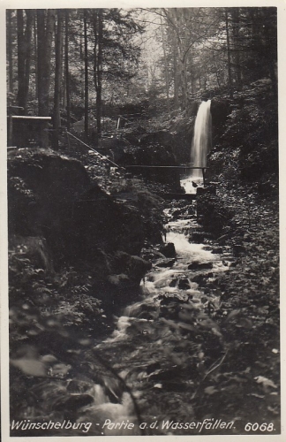 Wünschelburg, Partie an den Wasserfällen ngl F0631