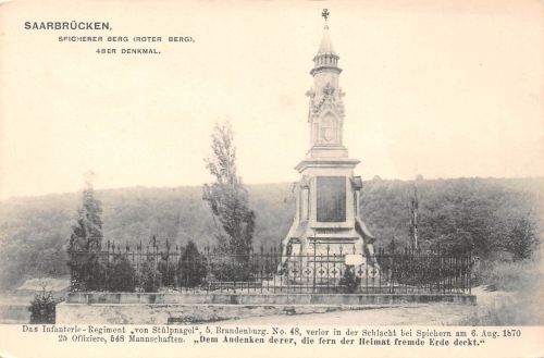 Saarbrücken Speicherberg 48er Denkmal ngl 197.540