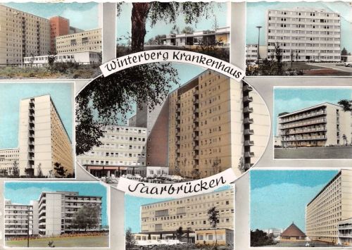 Saarbrücken Winterberg Krankenhaus Mehrbildkarte gl1970 197.550