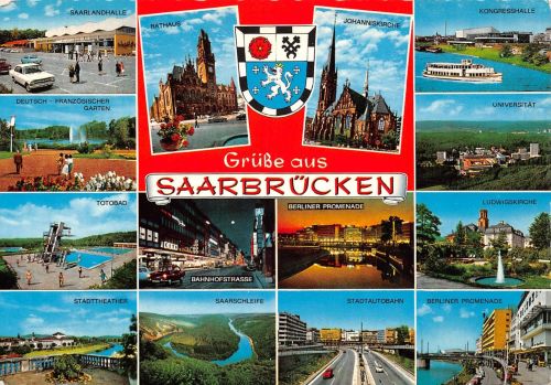 Saarbrücken Mehrbildkarte gl1970 197.551