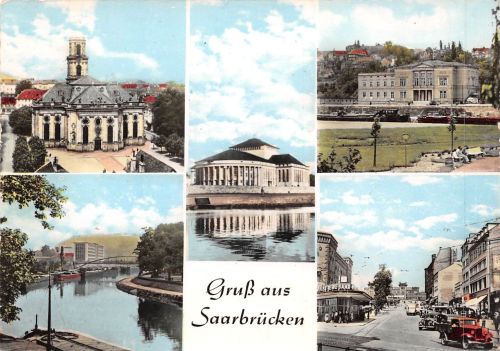 Saarbrücken Mehrbildkarte ngl 197.555