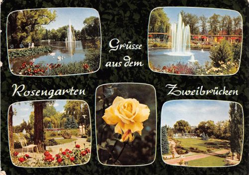 Zweibrücken Rosengarten Mehrbildkarte gl 197.610