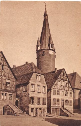 Ottweiler (Saar) mit dem alten Turm ngl 197.625