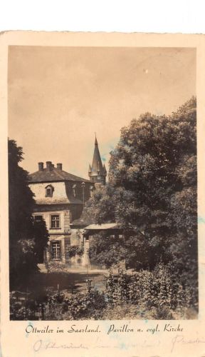 Ottweiler (Saar) Pavillon und evgl. Kirche gl 197.626