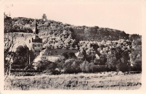 Tholey (Saar) Abteikirche mit Schaumberg ngl 197.632