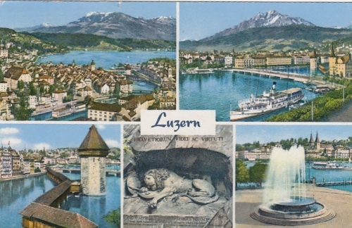 Luzern, Mehrbildkarte gl1957 F2681