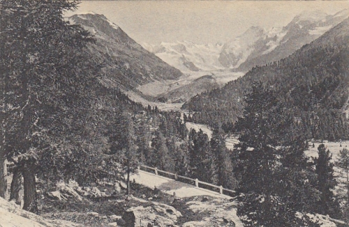 Morteratschgletscher von der Berninastrasse aus gl1911 F2784