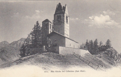 Alte Kirche bei Cellerina (San Gian) ngl F2793