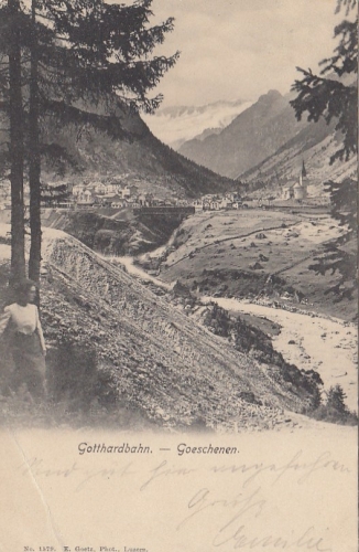 Gotthardbahn: Goeschenen gl1906 F2851