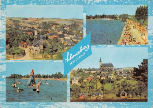 Schneeberg im Erzgebirge Mehrbildkarte gl1965 197.763