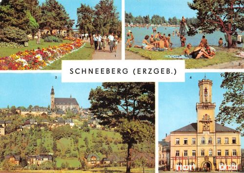 Schneeberg im Erzgebirge Mehrbildkarte ngl 197.765