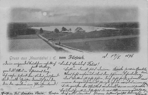 Schneeberg-Neustädtel im Erzgebirge Mondscheinlitho gl1898 197.767