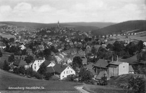 Schneeberg-Neustädtel im Erzgebirge Panorama gl1930 197.768