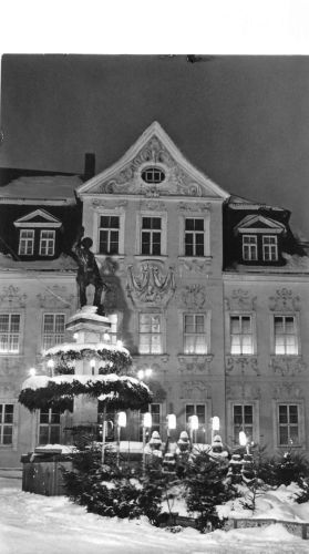 Schneeberg im Erzgebirge Bergmannsbrunnen gl1986 197.772