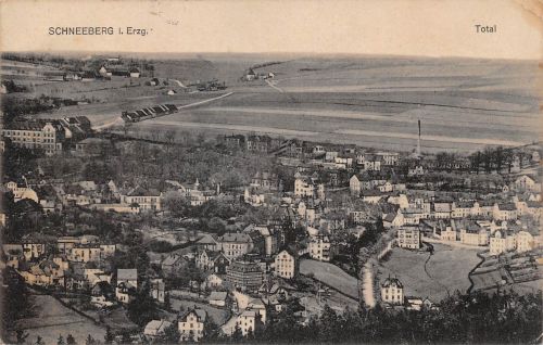 Schneeberg im Erzgebirge Panorama feldpgl1915 197.779