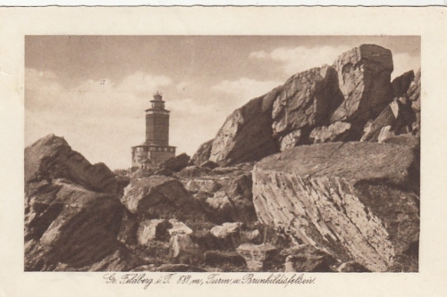Gr.Feldberg im Taunus, Turm und Brunhildisfelsen gl1936 F3003