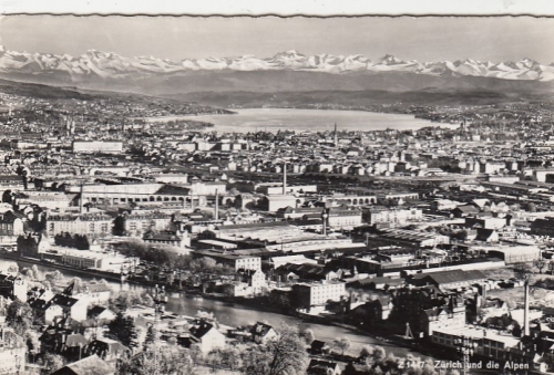 Zürich und die Alpen gl1952 F3035