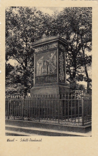 Wesel, Schiller-Denkmal gl1940 F3546