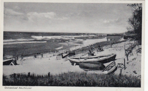 Ostseebad Neuhäuser, Ostpr., Strandpartie ngl F3624