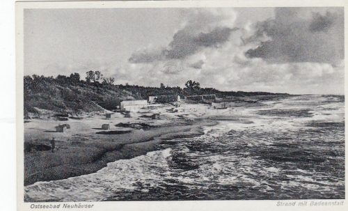 Ostseebad Neuhäuser, Ostpr., Strandpartie ngl F3625