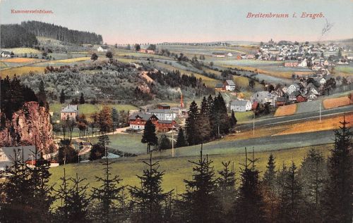Breitenbrunn (Erzgebirge) Panorama feldpgl1917 197.867