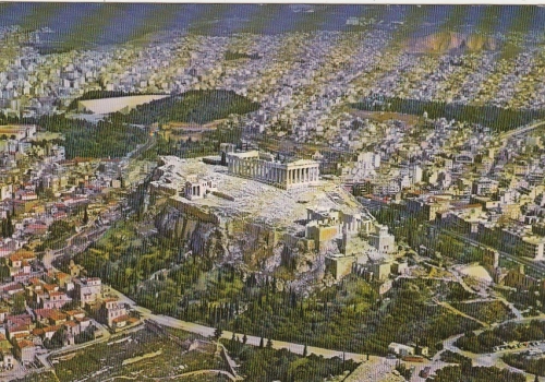 Athens, The Acropolis as seen by air gl1983 F4566
