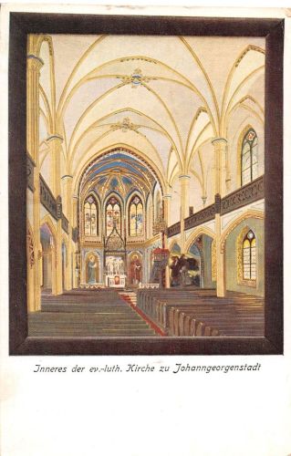 Johanngeorgenstadt (Erzgebirge) Stadtkirche Innenansicht gl1927 197.891