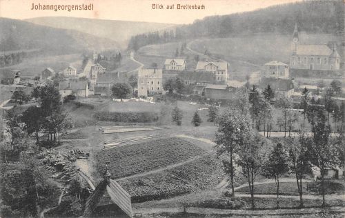 Johanngeorgenstadt (Erzgebirge) Blick auf Breitenbach feldpgl1916 197.892