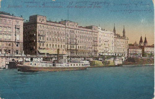 Budapest, Hungária és Bristol-szalloda, Hotel Hungaria u.Bristol gl1917 F4809