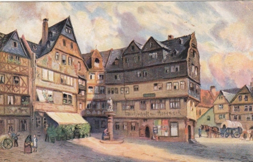 Alt-Frankfurt a. M., Wirthschaft zum Roseneck gl1913 F5261