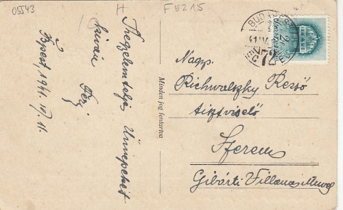 Budapest, Blick auf das Parlament glum 1910? F5316