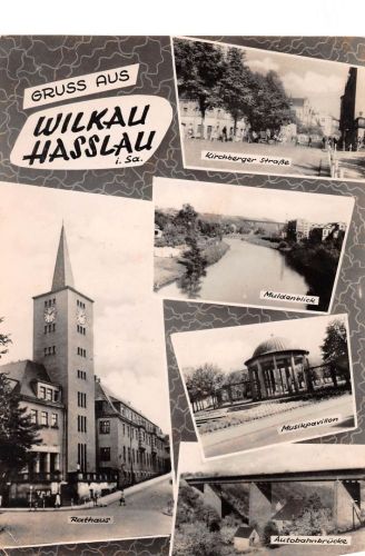 Wilkau-Haßlau Mehrbildkarte gl1964 197.961