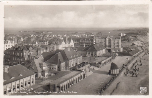 Nordseebad Westerland auf Sylt, Strandanlagen, Luftbild ngl F6447