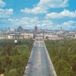 Berlin, Blick v.d.Siegessäule auf Tiergarten und Brandenburger Tor ngl F7227