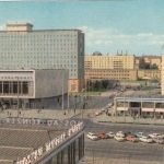 Berlin, Karl-Marx-Allee mit Hotel Berolina und Kino International ngl F7327